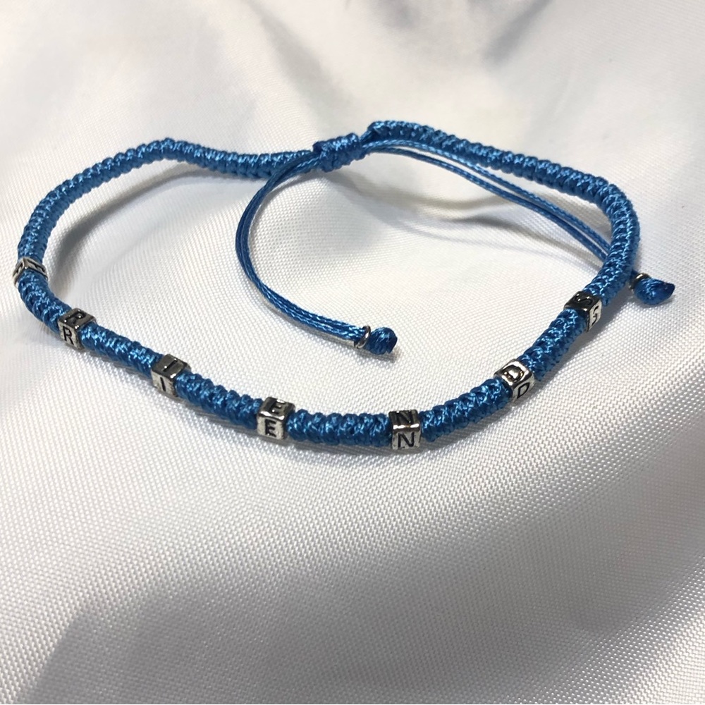 🆕 FRIENDS Silver and turquoise blue bracelet (813)